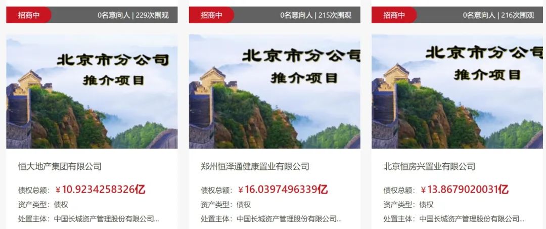113亿元！“恒大系”超大(🕊)资产包出售